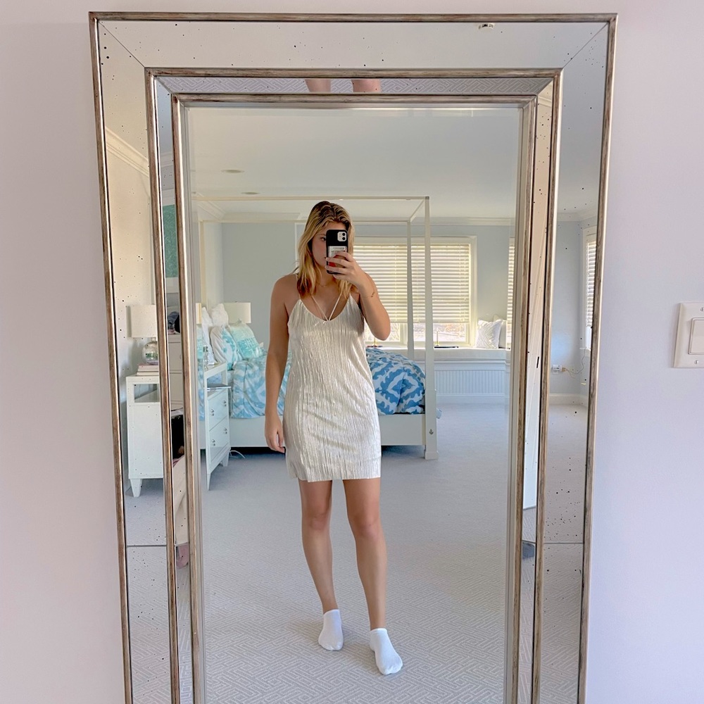 Silver Mini Dress